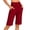 Red, variant on JYnXIANTI Bermuda Shorts for Women Comfortable Soft Summer Shorts with Pockets Workout Gym Yoga Shorts Thin Basic Clothes