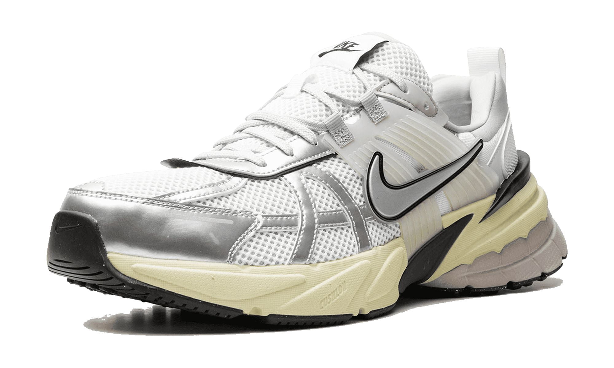 NIKE MENS V2K Run "Pure Platinum Metallic Silver" HJ4497 100 from Stadium Goods
