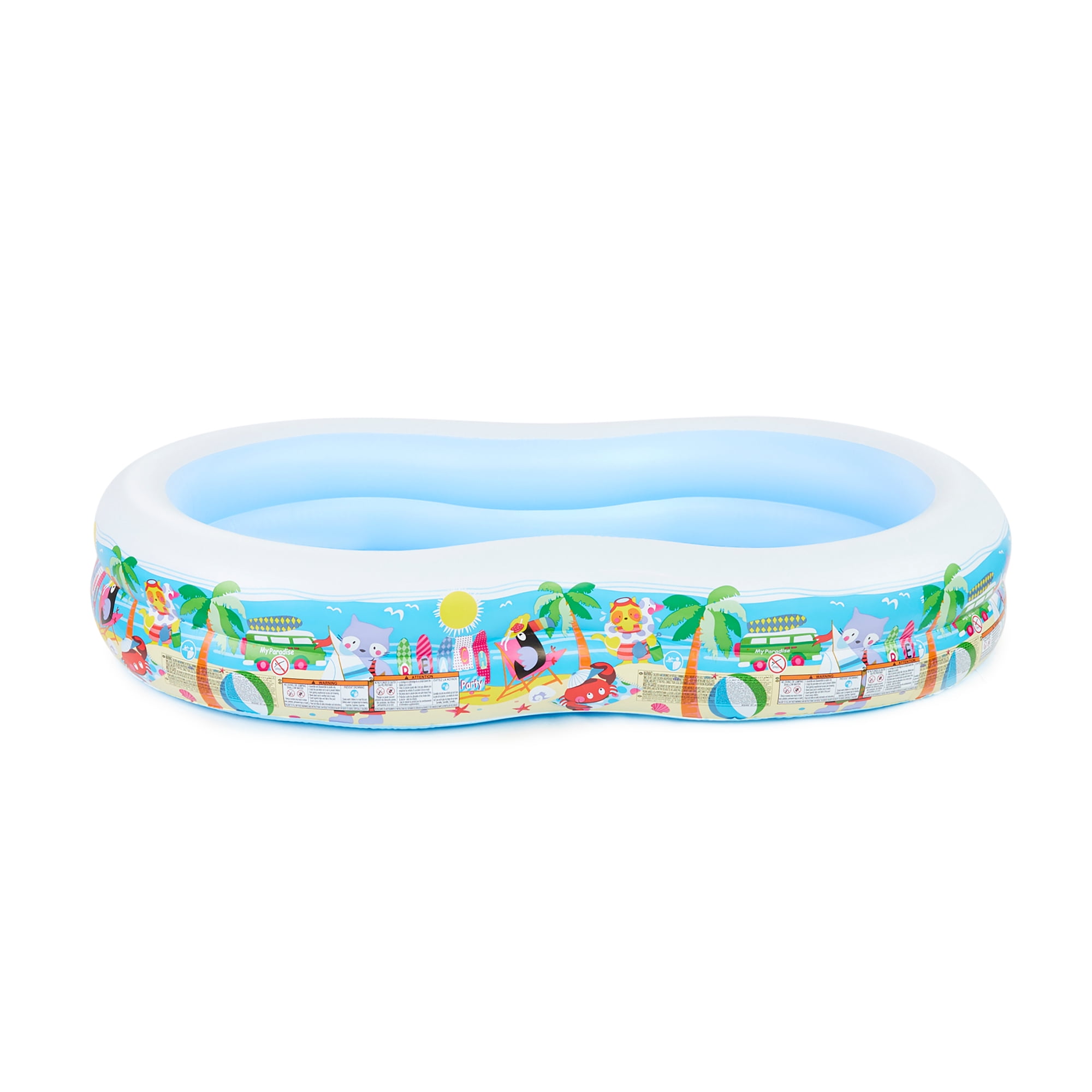 Intex, Swimming Pool, 2 x 56490EP, Swim Center Inflatable Paradise Oval Kiddie 1 Foot Depth