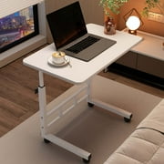Standing Desk Adjustable Height, Small Standing Desk with Wheels, Mobile Portable Rolling Laptop PC Table Adjustable Height Computer Workstation for Home Office Study Bedroom
