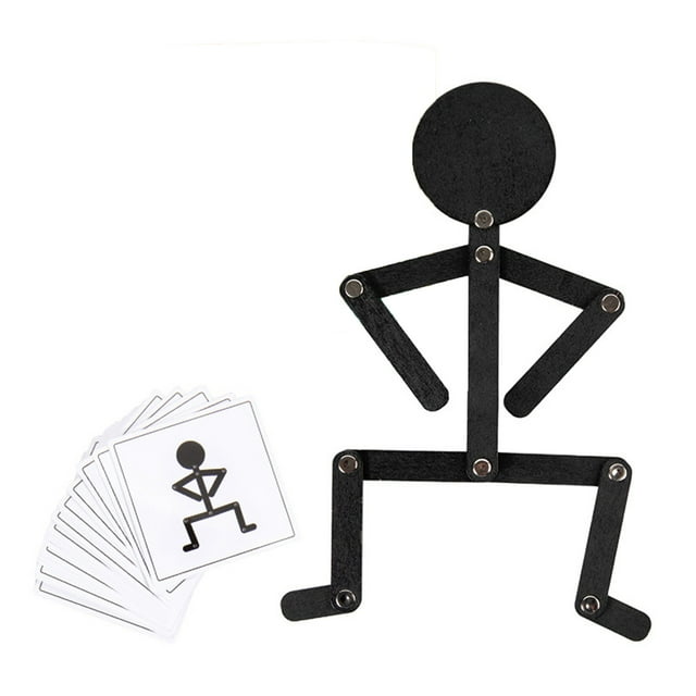 Creative Pattern Sports Wooden Man Toy For Children 2-6 Years Size 7.09X4.72X1.18 Inches Puzzle Learning 0.26 Lb Early Education