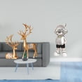 thumbnail image 2 of Escultura De Astronauta Reno, Moderna, Europea, Para Amantes De Los Ciervos, Coleccionable, Artesanal, Adorno De Mesa, Figura Decorativa Para Decoración Del Hogar., 2 of 8