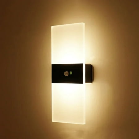

CHNGSNG USB Rechargeable Wall Lights Indoor Motion Sensor Lighting Bedroom Bedside Lamp Corridor Stairway Decor Lights Wall Lamp