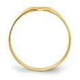 thumbnail image 2 of Solid 14k Yellow Gold 6.5x7.5mm Closed Back Engravable Monogram Signet Ring Band Size 6, 2 of 6
