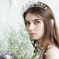 thumbnail image 5 of Diadema plateada con corona de halo de estrella, tiaras y coronas plateadas para mujeres y niñas, accesorios para el cabello para fiestas, bodas y festivales (plata), 5 of 5