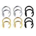 thumbnail image 1 of kusrkot 6X 6pcs Clip en Acier Inoxydable sur Boucles d'Oreilles Boucle d'Oreille Non Piercing Bijoux, 1 of 8