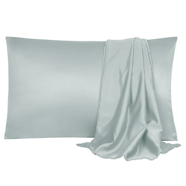 Unique Bargains Luxury Satin Pillowcase Cool Silk Pillow Case Cover