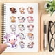 thumbnail image 5 of 50 unidades de pegatinas de vacas arcoíris, calcomanías de vinilo, pegatinas de animales bonitos para niños y adolescentes, pegatinas variadas para el aula, 1 juego, 5 of 8