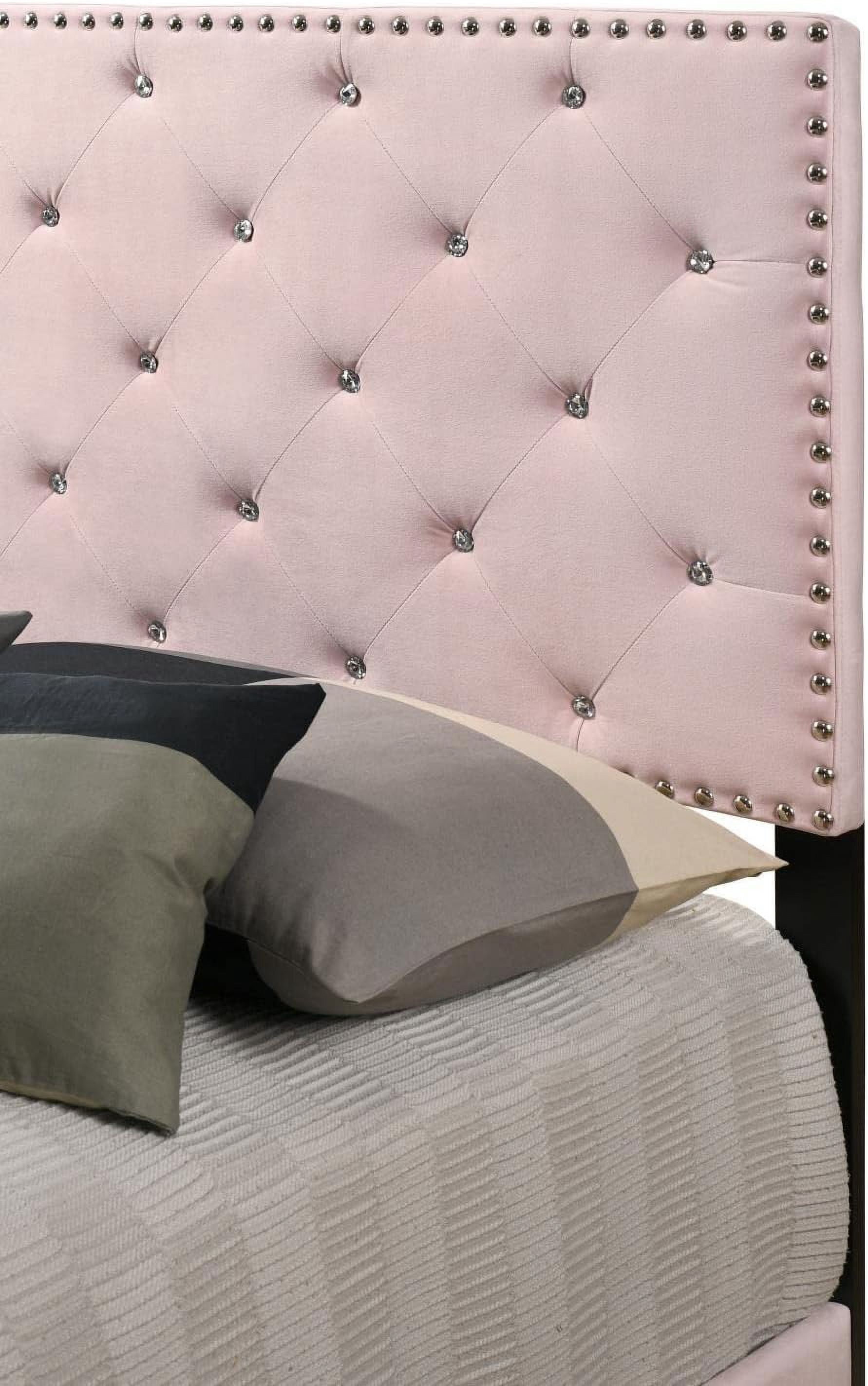 Glory Furniture Suffolk Twin Bed in Pink Color
