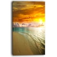 thumbnail image 3 of Design Art - une Plage Incroyablement Colorée avec des Empreintes de Pas, 3 of 4