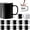 12pc magic black single box, variant on 11oz White Sublimation Coffee Mugs Set of 12 – Blank Ceramic Tea Cocoa Cups with White Gift Box – Durable Dishwasher Safe Customizable Drinkware