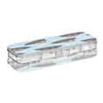 thumbnail image 2 of Plastic Pencil Box Large Capacity Pencil Boxes Clear Boxes with Snap-Tight Lid Stylish Office Supplies Storage Organizer Box Cartoon Dog Faces and Bones, 2 of 7