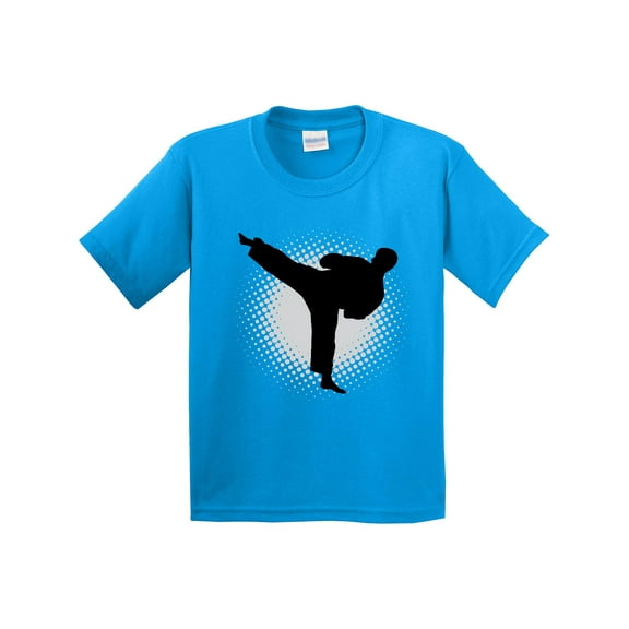 Inktastic Karate Martial Arts Silhouette Sports Youth T-Shirt