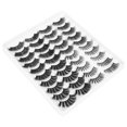 thumbnail image 3 of Pestañas postizas largas, 20 pares de pestañas postizas gruesas reutilizables Tecnología innovadora de pestañas postizas, 3 of 12