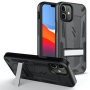 ZIZO TRANSFORM Series for iPhone 12 Mini Case - Rugged Dual-layer Protection with Kickstand - Black