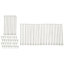 Tusk Motorcycle Spoke Kit - Rear 16" Silver Spoke/Silver Nipple