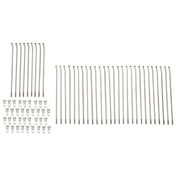 Tusk Motorcycle Spoke Kit - Rear 16" Silver Spoke/Silver Nipple