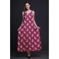 thumbnail image 2 of Bimba Robe Longue Sans Manches à Bretelles Spaghetti Imprimée Florale en Rayonne pour Femmes - Petite, 2 of 4