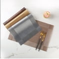 thumbnail image 2 of Nvzi 2 Pcs 45*30CM PVC Placemats for Table, Durable & Easy-Clean, Ideal for Kitchen, Dining Room & Daily Use​，Grayish silver, 2 of 4