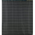 thumbnail image 3 of Extra Long Textured Fabric Shower Curtain 72" Width by 84" Length, Black Checkered Printed Bathroom Curtain, Machine Washable, 3 of 5