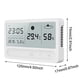 thumbnail image 3 of Reloj de clima digital multifuncional con pantalla LCD táctil, medidor de temperatura y humedad., 3 of 6