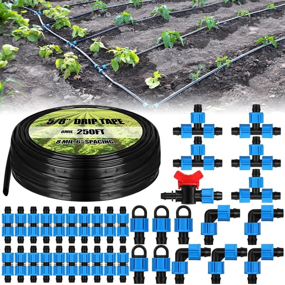 Drip Tape Irrigation Tubing Kit Hose Garden Landscape Irrigation System Automatic Equipment