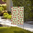 thumbnail image 2 of Zufioo Strawberry Floral Print Double Sided Garden Flag, Outdoor Decorative Flag, Garden Yard Flag, Ideal Home Decoration-12.5"x18", 2 of 9