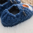 thumbnail image 4 of Shldybc Toddler Slippers Kids Slippers Fuzzy Slides for Girls Boys Cozy Lightweight House Newborn Crib Shoes Winter Warm Nonslip Indoor Slippers Merry Christmas!, 4 of 9