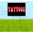 thumbnail image 1 of Tattoos (18" x 24") Yard Sign, Includes Metal Step Stake, 1 of 6