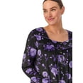 thumbnail image 4 of Aria Women’s Knit Velour Long Sleeve Square Neck Nightgown with Pockets, Sizes XS-5X, 4 of 7