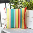 thumbnail image 3 of 18x18 Inch Colorful Striped Throw Pillow Covers Outdoor Waterproof for Patio Furniture Sunbrella Outside Decor Set of 2, 3 of 6