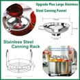 thumbnail image 6 of DISEN Canning Supplies Starter Kit, 7 Piece Canning Tools Set with Stainless Steel Rack, Wide Mouth Funnel, Kitchen Tongs, Jar Lifter, Magnetic Lid Lifter, jar Wrench, Bubble Popper, 6 of 7