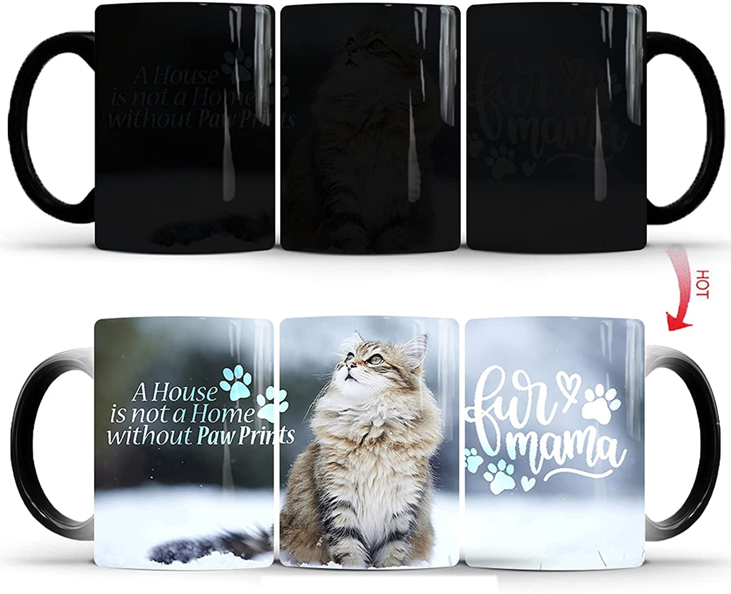 Cat lovers Mug 11oz Cat Mug Magic Mug Heat Sensitive Mugs Cat lovers Mug 11oz Cat Mug Magic Mug Heat Sensitive Mugs