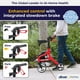 thumbnail image 2 of Andador plegable Drive Medical Nitro Sprint con asiento, altura estándar, ligero, con ruedas grandes, color rojo, 2 of 5