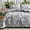 Grey, variant on Joyfy Queen Comforter Set Sage Green, 3 Pieces Floral Queen Bedding Set with 1 Soft Reversible Botanical Flower Comforter and 2 Pillow Shams, Bed in a Bag for All Seasons