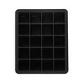 thumbnail image 2 of 2 piezas de 20 cavidades, cubos cuadrados, bandeja para moldes de hielo, molde para hacer bolas de hielo, bandeja flexible de silicona para hielo para cócteles de whisky (negro), 2 of 4