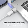 thumbnail image 4 of Adaptador OTG 6A Tipo C A USB3.0 para PC (1 Unidad Plateado), 4 of 7