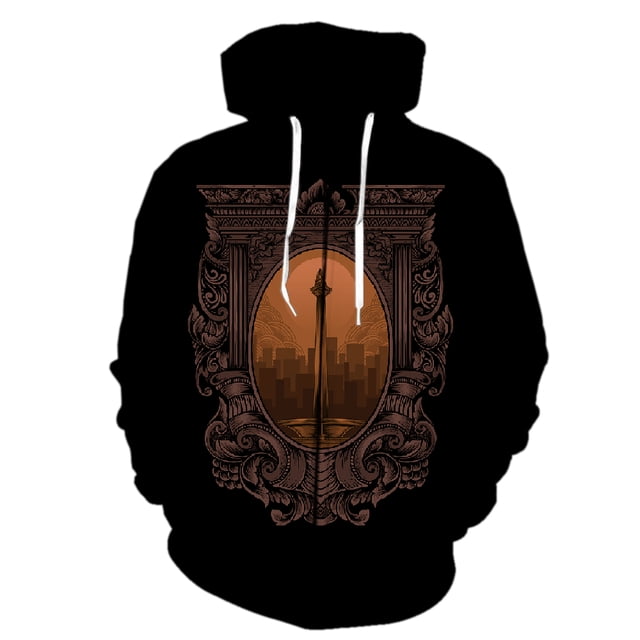 Sudadera con capucha estilo Diablo para hombre, divertida y genial, estilo Harajuku, de manga larga, con cremallera, para primavera, unisex, informal, para adolescentes.