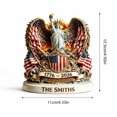 thumbnail image 2 of 250Th Anniversary Usa Figurine with Statue of Liberty and American Flag Design, 1 Piece, Red White Blue and Gold, for Home Or Office Desktop, Patriotic Decoration, 2 of 4