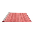 thumbnail image 2 of Ahgly Company Machine Washable Indoor Round Abstract Red Modern Area Rugs, 6' Round, 2 of 4
