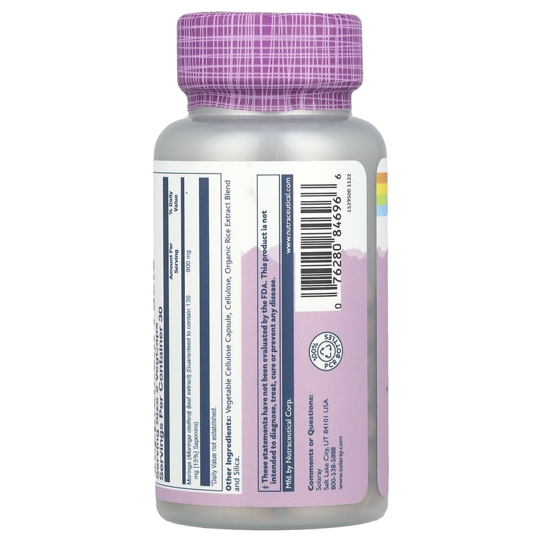 moringa glutathione A-B). oleifera leaf extract increased total thiol content and Organic Moringa Capsules for Energy,