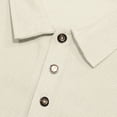 thumbnail image 5 of Gibobby Playera Polo Hombre Playeras Polo para Hombre Casuales Moda Camisas Caballero Camisetas Cuello Mao Manga Corta(Caqui,XG), 5 of 5