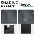 thumbnail image 5 of Superior Blackout Solid Light Filtering Back Tab Curtain Panel Set, 42" x 108", Grey, 5 of 9