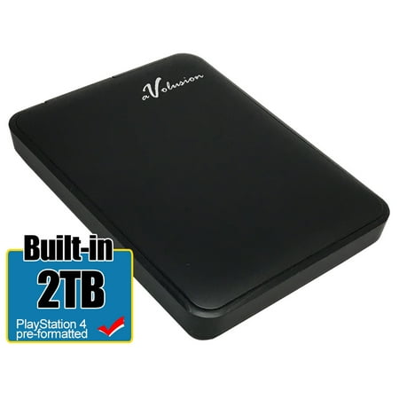 Avolusion 2TB USB 3.0 Portable External Gaming Hard Drive (Designed for PS4 Pro / Slim) - 2 Year