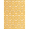 thumbnail image 5 of Unique Loom Outdoor Coastal Collection Area Rug - Ahoy (9' x 12' Rectangle Yellow), 5 of 6