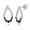 Garnet, variant on Citrine Gemstone Pear-Shaped Stud Earrings | Sterling Silver Jewelry for Women or Teens
