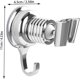 thumbnail image 4 of Soporte de ducha de repuesto cromado Soporte de cabezal de ducha ajustable de 360° cromado Soporte de pared de ducha extraíble Ventosa ajustable, plateado JAMW Sencillez, 4 of 5