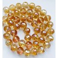 thumbnail image 2 of U8MO 14mm Pretty Faceted Orange Crystal Quartz Round Loose Beads 14pcs, 2 of 6