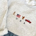 thumbnail image 4 of USA Embroidered Icons Crewneck Sweatshirt, 4 of 5