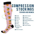 thumbnail image 2 of FORMRS Womens Knee High Socks Casual Long Thick Travel Daily Wear, 1 Pair, Cartoon Oranges, 2 of 6